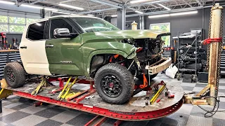 I FIXED THE FRAME DAMAGE ON MY 2024 TOYOTA TUNDRA TRD PRO!!