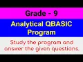 Grade 9 Analytical QBASIC Program 2 Marks
