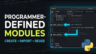 82 Python Programmer-Defined Modules Create Import Your Own Modules