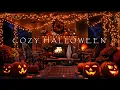 Download Lagu COZY HALLOWEEN FALL PATIO RETREAT-FALL LEAVES-JACK O LANTERNS-SPOOKY GHOSTS-CRACKLING FIREPLACE