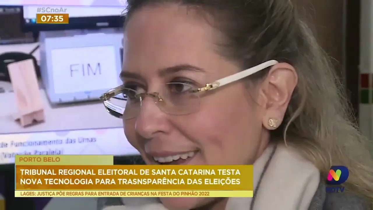 Tribunal Regional Eleitoral de Santa Catarina testa nova tecnologia para transparência das eleições