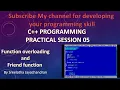 C Programming Function overloading and Friend function Practicals Malayalam