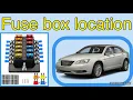 The fuse box location on a 2013 Chrysler 200