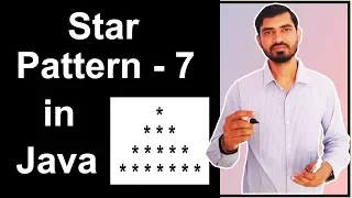 Star Pattern - 7 Program Logic in Java by Deepak