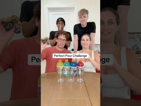 Whoever Gets the Perfect Pour BLINDFOLDED Wins…