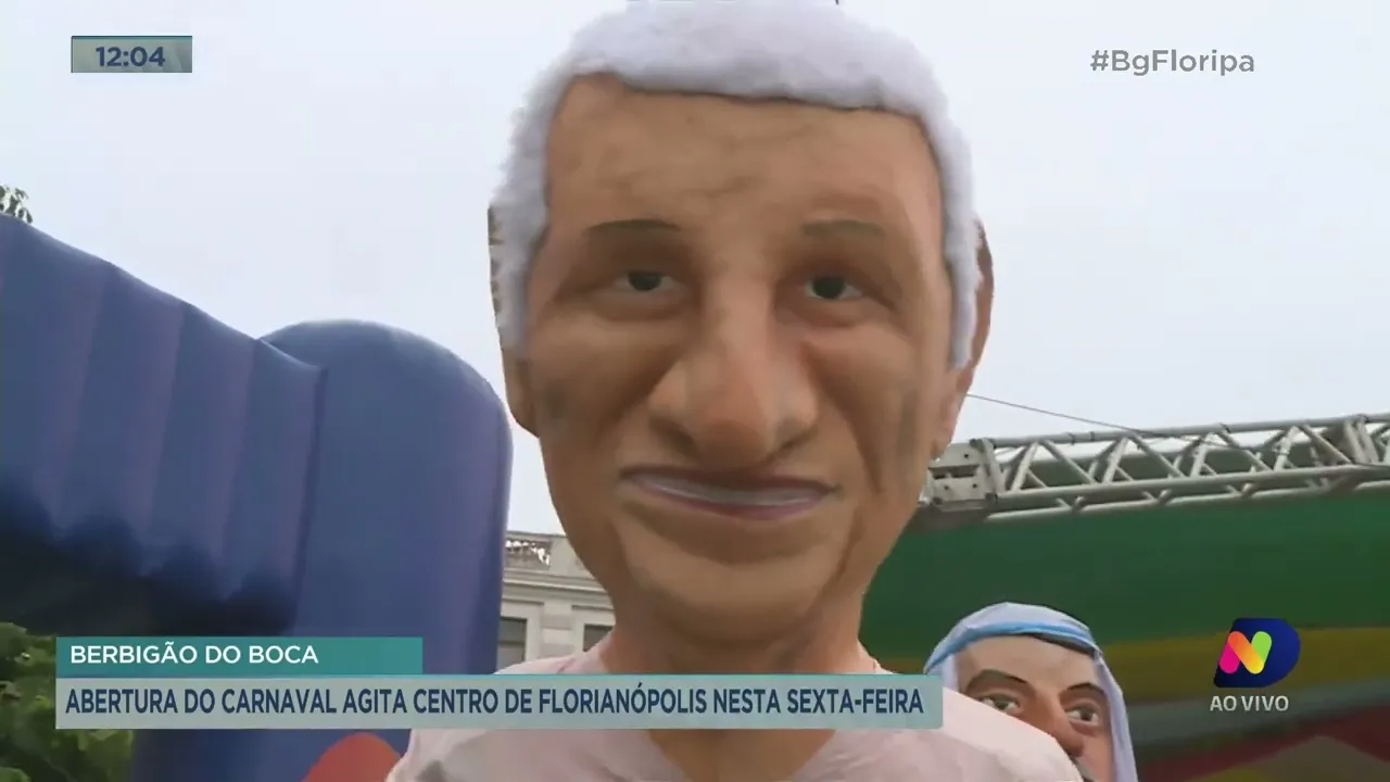 Abertura do carnaval agita Centro de Florianópolis nesta sexta-feira