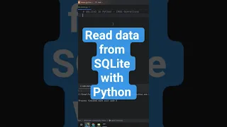 Read data from SQLite with Python