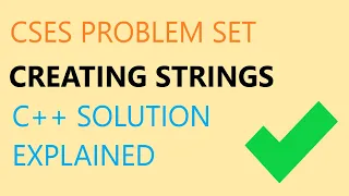 CSES Creating Strings C solution simple STL usage scenario