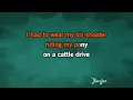 Should've Been a Cowboy - Toby Keith | Karaoke Version | KaraFun