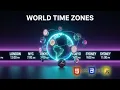 Create a stunning World Clock with HTML CSS JavaScript - Full Tutorial