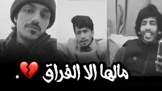 بدر العزي وغريب ال مخلص وسلطان الفهادي يغنون شيلة مالها الا الفراق أجمل دويتو 