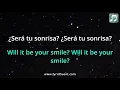 Elvis Crespo - Tu Sonrisa Lyrics English Translation - Dual Lyrics English and Spanish - Subtitles