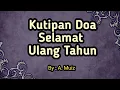 Download Lagu Kutipan Doa Selamat Ulang Tahun