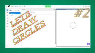 let s draw circles with python replit series