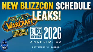 NEW Blizzcon Schedule Leaks With Multiple Warcraft Based Announcements MORE World of Warcraft NEWS