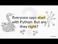 Python Best First Language TechTalk004