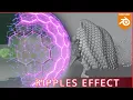 Procedural Hexagonal Shield with a Ripples Blender Geo Nodes