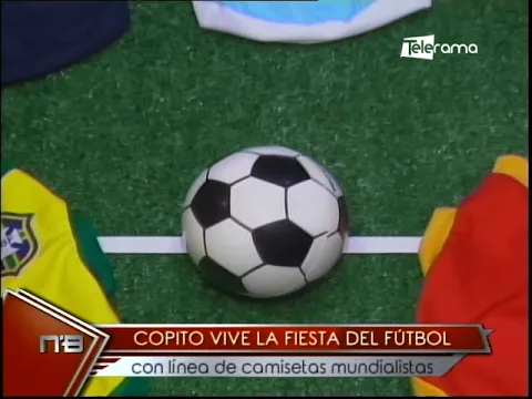 Copito vive la fiesta del fútbol con línea de camisetas mundiales