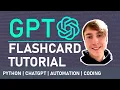 Study Using ChatGPT Flashcards Python Coding Tutorial