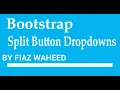 Split Button Dropdowns in Bootstrap Lec-40 Bootstrap 4 tutorials for beginners in