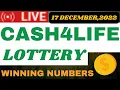 Cash4Life Drawing Lottery Results 17 Dec 2022 - Cash Ball