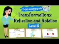 Transformations Reflection and Rotation Math Grade-5 TutWay
