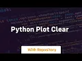 python plot clear