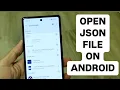How To Open Json File On Android