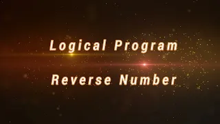 Reverse Number Logical Program Hindi AutomationBySanjay