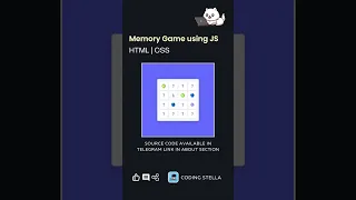 Memory Game Using JavaScript