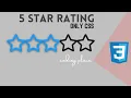 CSS Star Rating Widget - Simple Star Rating with HTML and CSS