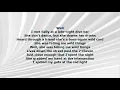 Sally, When the Wine Runs Out’ BY: ROLE MODEL (LYRICS)