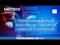 Dev C Programming Tutorial Understanding Overflow and Underflow Concepts