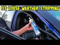 Ford Explorer 2011-2019 how to fix loose weather strip door seals