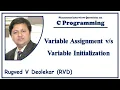 C Question 8 Variable Assignment vs Variable Initialization