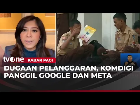 Kemkomdigi Panggil Google dan Meta Soal Kepatuhan PP TUNAS