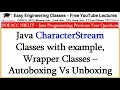 Java CharacterStream Classes with example Wrapper Classes - Autoboxing Vs Unboxing