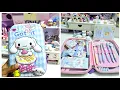 Filling my pencil case with cute cinnamoroll stationery sanrio stationery