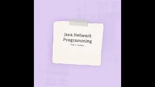 Java Network Programming-part1