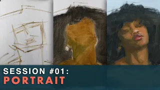Painting an Oil Portrait from Photo Reference - Session Painting Sessions