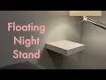 Minimalist Floating Nightstand IKEA Hack LACK Shelf installation Bedroom