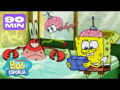 Download MP3 Bob Esponja | 90 MINUTOS das Melhores INVENÇÕES de Todos os Tempos de Bob Esponja 🤖 | Português