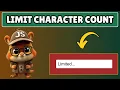 How to Limit Number of Characters in Textbox using Javascript
