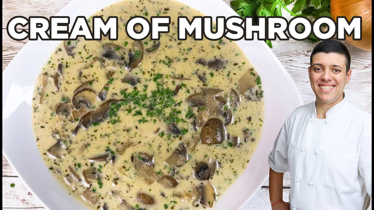 How to Make Cream of Mushroom Soup   Easy Recipe by Lounging with Lenny