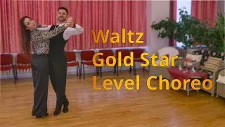 Waltz Gold Star Level Choreography | Natural Telemark with Side Cross Ending