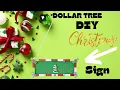 How To Make A WhoVille Sign Dollar Tree DIY