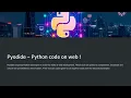 Python code running on web use case