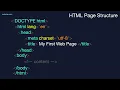Intro to HTML5 CSS3 HTML Page Structure Start Creating a Web Page Tutorial for complete beginner