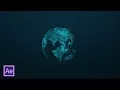 Plexus After Effects Earth Planet with Plexus