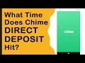 What Time Will Chime Direct Deposit Hit